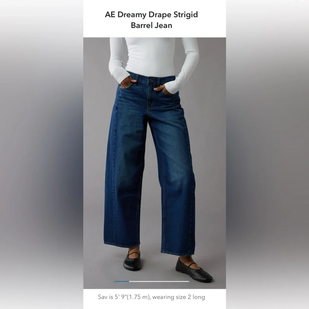 American Eagle Dream Drape Strigid barrel jeans - Picture 9 of 10